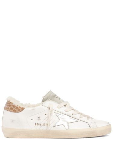 Mm Super-star Leather Sneakers - GOLDEN GOOSE - Modalova