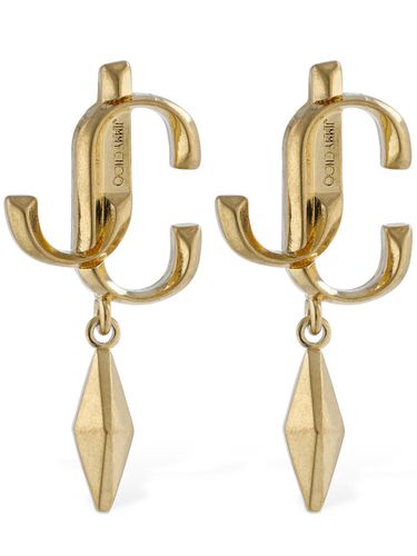 Jc Drop Earrings - JIMMY CHOO - Modalova