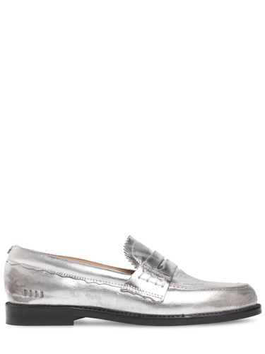 Mm Jerry Metallic Leather Loafers - GOLDEN GOOSE - Modalova