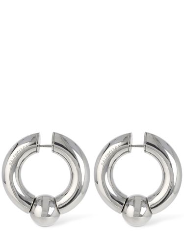 Mega Brass Earrings - BALENCIAGA - Modalova