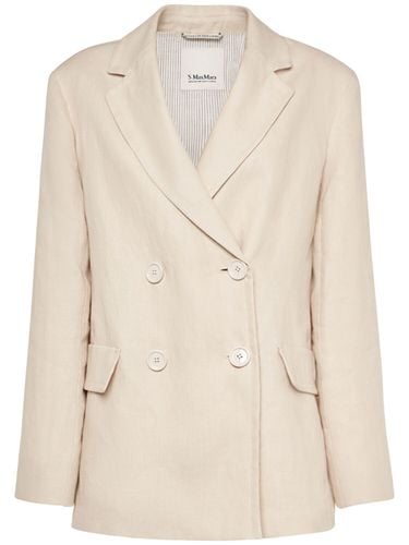 Laura Linen Double Breasted Jacket - 'S MAX MARA - Modalova