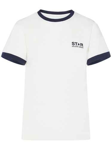 Star Slim Cotton T-shirt - GOLDEN GOOSE - Modalova