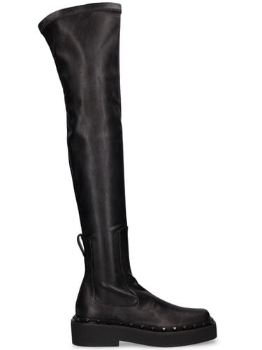 Mm Rockstud M-way Faux Leather Boots - VALENTINO GARAVANI - Modalova