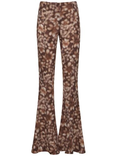 Printed Crepe Gauze Flared Pants - ACNE STUDIOS - Modalova