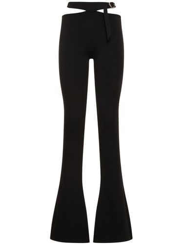 Compact Tech Jersey Cutout Flared Pants - THE ATTICO - Modalova