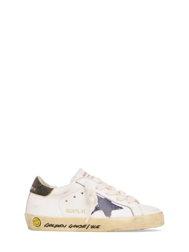 Sneakers Super-star De Piel Con Cordones - GOLDEN GOOSE - Modalova