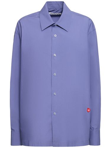 Button Up Cotton Shirt W/ Logo - ALEXANDER WANG - Modalova