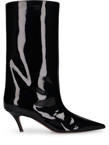 Mm Fiona Patent Leather Boots - AMINA MUADDI - Modalova