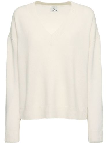 Suéter De Cashmere Con Cuello En V - ANINE BING - Modalova