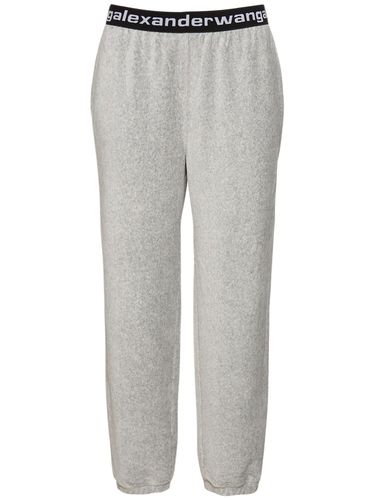 Pantaloni Millerighe Stretch Con Logo - ALEXANDER WANG - Modalova