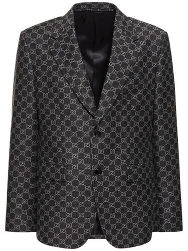 Gg Soft Brushed Wool Blazer - GUCCI - Modalova