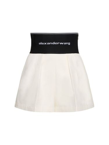 Safarishorts Aus Baumwolle Mit Logo - ALEXANDER WANG - Modalova