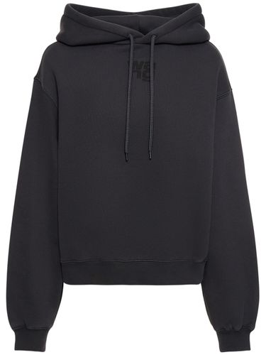 Essential Terry Cotton Hoodie W/ Logo - ALEXANDER WANG - Modalova