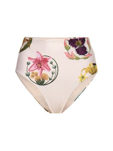 Magenta Marina Printed Bikini Bottoms - AGUA BY AGUA BENDITA - Modalova