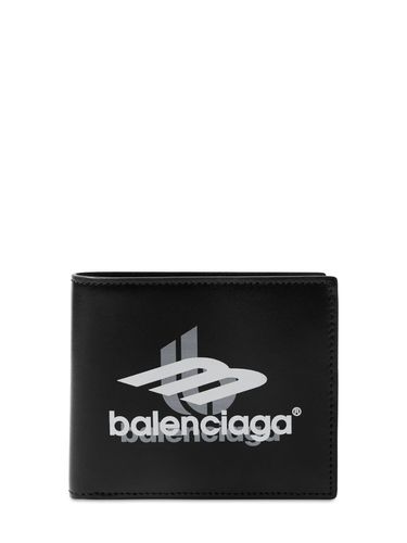 Square Leather Folded Wallet - BALENCIAGA - Modalova