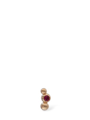 K Rose Bollicine Ruby Mono Earring - DODO - Modalova