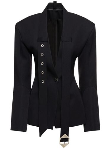 Blazer De Gabardina - THE ATTICO - Modalova