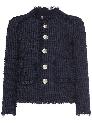 Tweed Bouclé Collarless Jacket - DSQUARED2 - Modalova