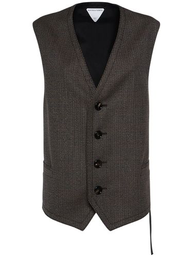 Gilet In Lana Pied De Poule - BOTTEGA VENETA - Modalova