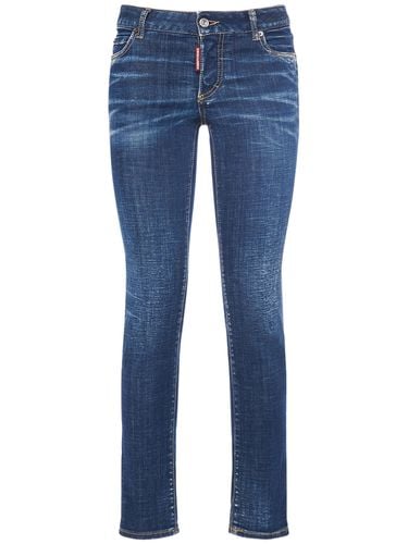 Jeans Skinny De Denim Con Cintura Baja - DSQUARED2 - Modalova