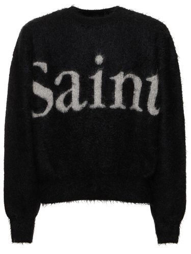 Saint Mohair Blend Crewneck Sweater - SAINT MICHAEL - Modalova