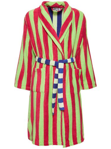 Garden Stripe Cotton Blend Bathrobe - DUSEN DUSEN - Modalova