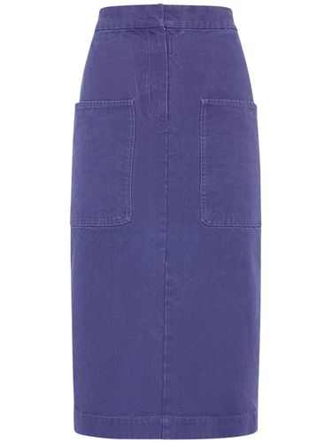 Cardiff Cotton Canvas Midi Pencil Skirt - MAX MARA - Modalova