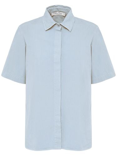 Adunco Short Sleeve Cotton Shirt - MAX MARA - Modalova