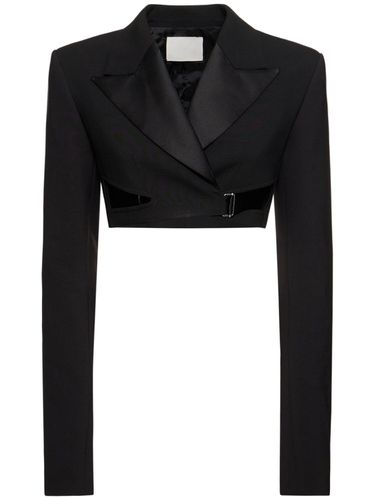 Interlock Cropped Tuxedo Blazer - DION LEE - Modalova