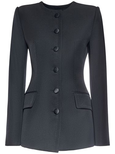 Wool Crepe Single Breasted Jacket - DOLCE & GABBANA - Modalova