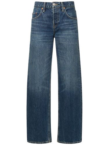 High Waisted Denim Wide Jeans - RE/DONE - Modalova