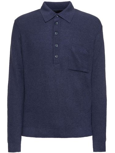 Murilo Cotton & Wool Knit L/s Polo - FRESCOBOL CARIOCA - Modalova