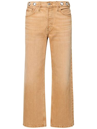 Denim Straight Jeans W/ Metal Eyelets - RE/DONE - Modalova