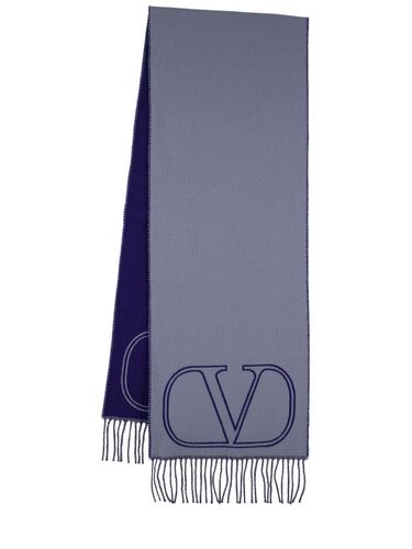 Vlogo Signature Wool Scarf - VALENTINO GARAVANI - Modalova