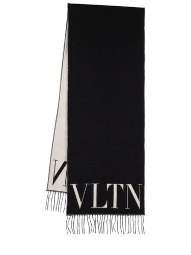 Vltn Cashmere & Wool Scarf - VALENTINO GARAVANI - Modalova