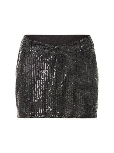 Sequined Twill Mini Skirt - ROTATE - Modalova