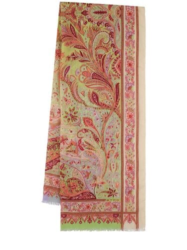 Delhi Printed Cashmere Scarf - ETRO - Modalova