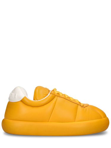 Puffy Soft Leather Low Top Sneakers - MARNI - Modalova