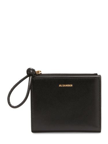 Mini Embossed Leather Wallet - JIL SANDER - Modalova