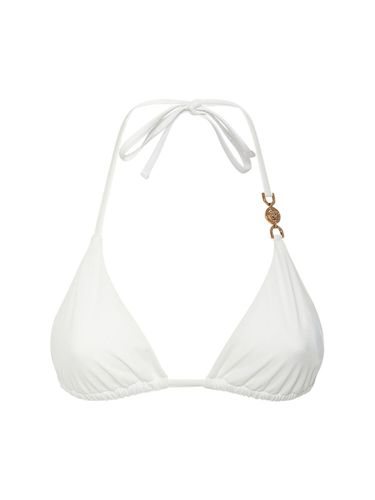 Medusa Lycra Triangle Bikini Top - VERSACE - Modalova