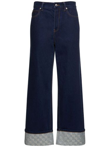 Embellished Straight Cotton Jeans - ALEXANDER WANG - Modalova