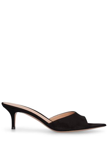 Mm Suede Sandal Mules - GIANVITO ROSSI - Modalova