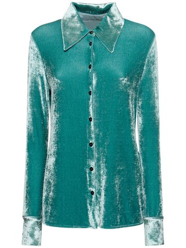 Velvet Jersey Long Sleeve Shirt - JIL SANDER - Modalova