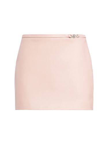 Leather Mini Skirt - VERSACE - Modalova