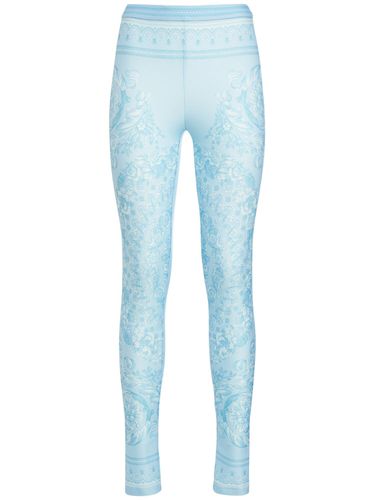 Barocco Print Lycra Leggings - VERSACE - Modalova