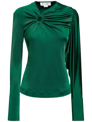 Gathered Circle Detail Viscose Top - VICTORIA BECKHAM - Modalova