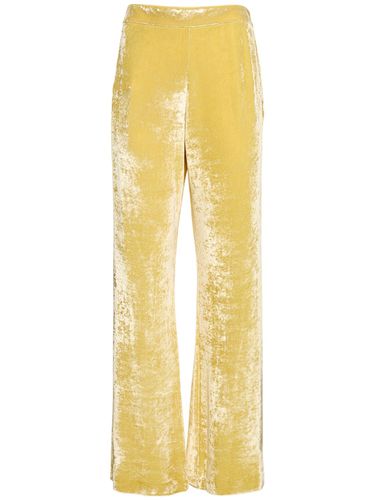 Velvet Jersey Straight Pants - JIL SANDER - Modalova