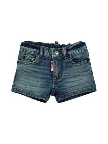 Shorts De Denim De Algodón Stretch - DSQUARED2 - Modalova