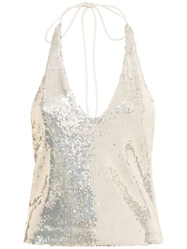 Sequined Halter Top - ROTATE - Modalova