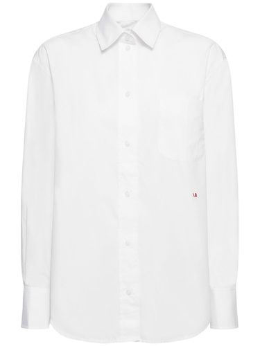 Mens Oversize Cotton Poplin Shirt - VICTORIA BECKHAM - Modalova